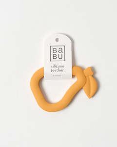 Babu Silicone Teether - Apricot