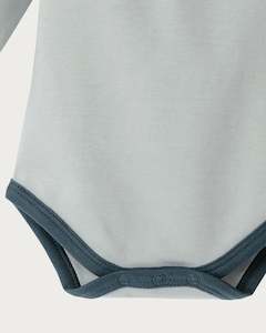 Babu Long Sleeve Bodysuit - Sky Contrast
