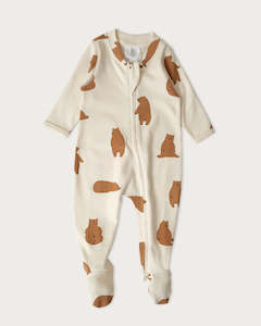 Babu Organic Cotton Onesie - Chubby Bear