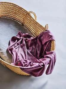 Little Flock Of Horrors: LFOH Swaddle Blanket - Mauve Animal