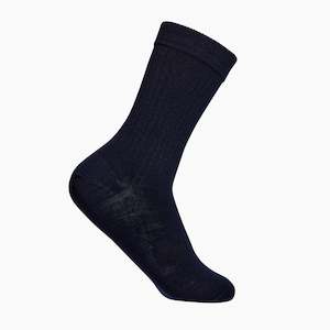 Lamington Merino Crew Socks - Man - Navy