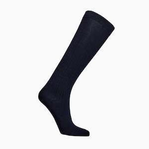 Lamington Merino Wool Flat Knit Tights - Navy - 9-11Yrs
