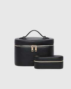 Louenhide: Louenhide Juliette and Charlee Cosmetic Case Set - Black