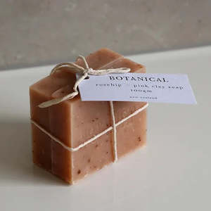 Botanical Nz 1: Botanical Hand Made Soap - Rose Geranium Rosehip and Pink Clay