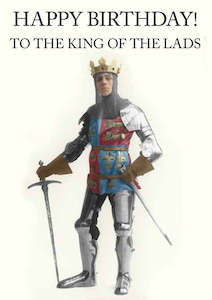 Greeting Cards Vouchers: Cath Tate - King Of The Castle - Birthday Card