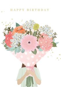Hammond Gower - Happy Birthday Flower Bouquet - Birthday Card