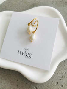 Twigg Petina Pearl Earrings