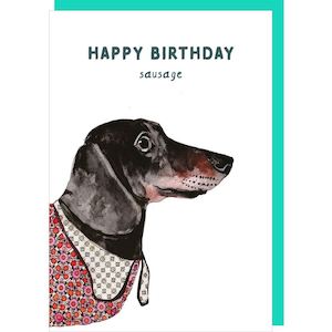 Rosie Made A Thing - Happy Birthday Sausage - Birthday Card