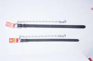 Mans Best Friend Dogs: Leather Drover Collar with Top Dee 25mm x 570mm