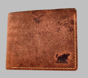 Rugged Hunter Full Grain Leather Wallet - Brown