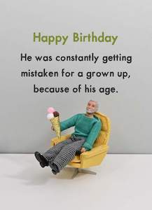 Bold & Bright - Grown Up - Birthday Card