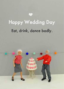 Greeting Cards: Bold & Bright - Happy Wedding Day - Wedding Card