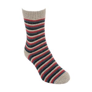 Possum Merino Accessories: Lothlorian Possum Merino Socks Multi Stripe