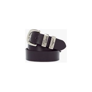RMW 1 1/4 inch 3 Piece Solid Hide Belt - Black