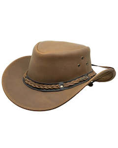 Hat: Outback Wagga Wagga Leather Hat
