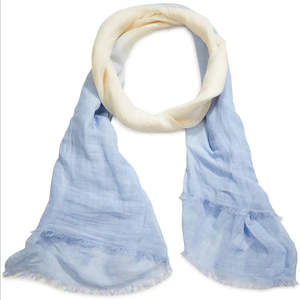 The Scarf Co - Jennifer Linen Scarf - Blue