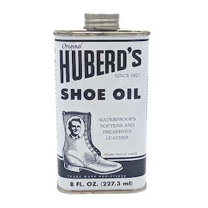 Shoe Care Accessories: Huberds Shoe Oil 227ml Tin