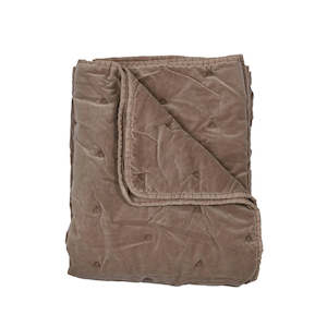 Mason Bee Velvet Throw