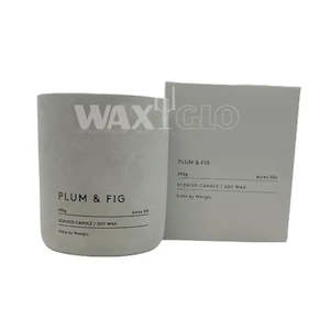 Candles More: Waxglo Slate Soy Wax 290g Candle - Plum and Fig