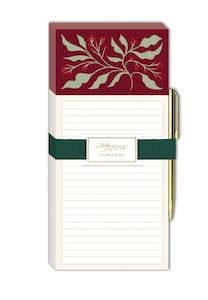 Giftwares: Lady Jayne - Holly - Christmas Fridge Notepad with Pen