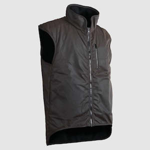 Styx Mill Classic Fur Lined Oilskin Sleeveless Vest