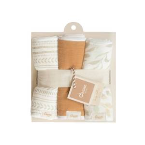 Crane Baby Burp Cloths - 3 Pack - Willow Prints/Solid
