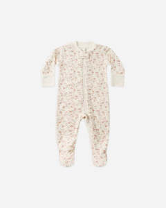 Quincy Mae - Zip Long Sleeve Sleeper Footie - French Garden
