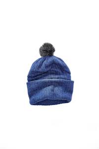 Childs Possum Pom Pom Beanie - Ocean
