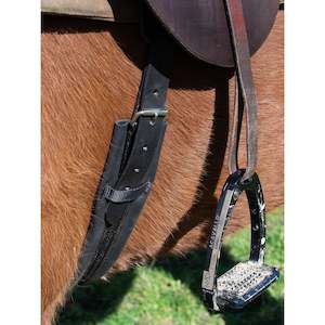 Easts Double Purchase Folded Leather Girth - Standard