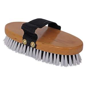 Blue Tag Wood Back Body Brush