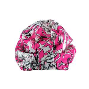 Turban Shower Cap - William Morris Wild Tulip