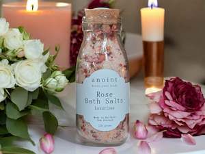 Anoint Rose Bath Salts Bottle