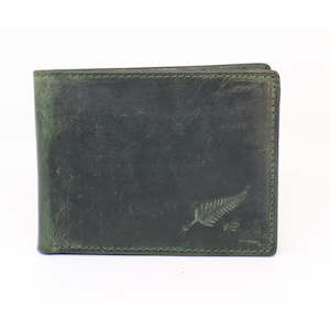 Mens Wallets: Baron Greenstone Collection Pull Up Leather Mens Wallet