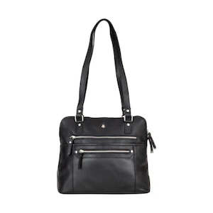 Greenwood Arden Leather Tote - Black Work and Travel Bag