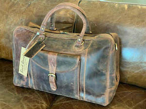 Baron Backroad NZ Stockman Leather Travel Bag