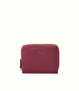 RMW Avalon Zip Around Wallet - Cranberry