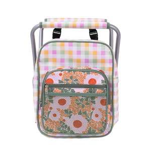 Picnic Cooler Bag: Picnic Cooler Chair - Spring Floral