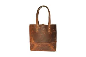 Handbags Luggage Wallets: Camden Leather Tote - Whiskey