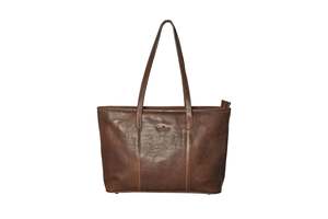 Charleston Leather Tote - Cognac