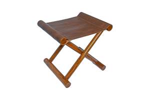 Sienna Leather Stool
