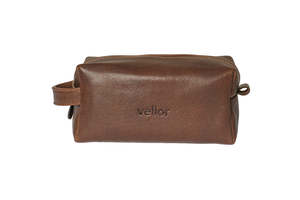 Whats New: Toledo Leather Washbag - Cognac