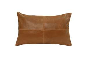 Havana Leather Cushion - Whiskey
