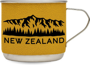 Moana Rd Metal Shot Glass - Tramping Mug - Yellow