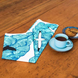 Kitchen Dinning: Kathryn Furniss - Tea Towel - Earth Sea Sky