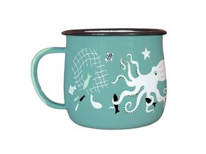 Christmas For Her: Wolfkamp & Stone - Kupe And Te Wheke - Enamel Mug