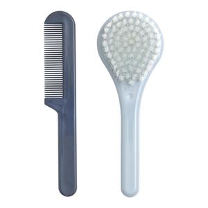 LUMA Brush and Comb Set - Iron Blue
