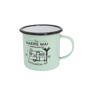 Moana Rd Enamel Mug Haere Mai