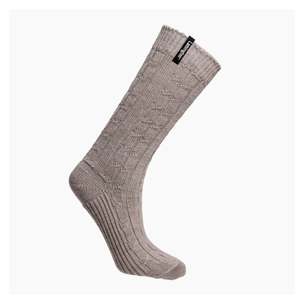 Lamington: Lamington Merino Sunday Socks - Woman - Chunky Cable Knit - Bluff