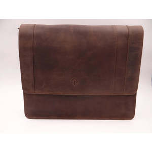 Handbags Luggage Wallets: Second Nature Brushed Leather Messenger Bag - Large