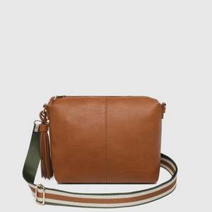 Louenhide Daisy Stripe Cossbody Bag - Tan